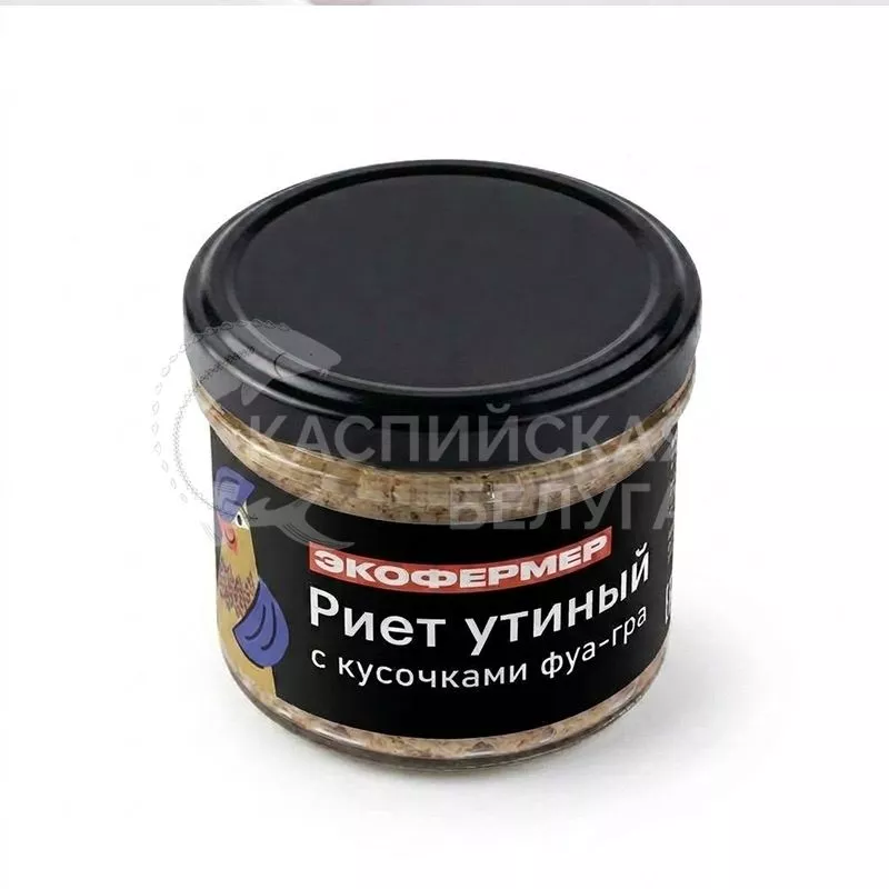 Риет утиный с кусочками Фуа-гра "Экофермер"100 гр