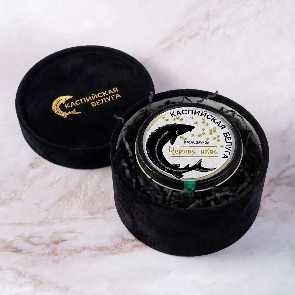 Чёрная икра Каспийской белуги "Black Edition" Традиционная 250 гр