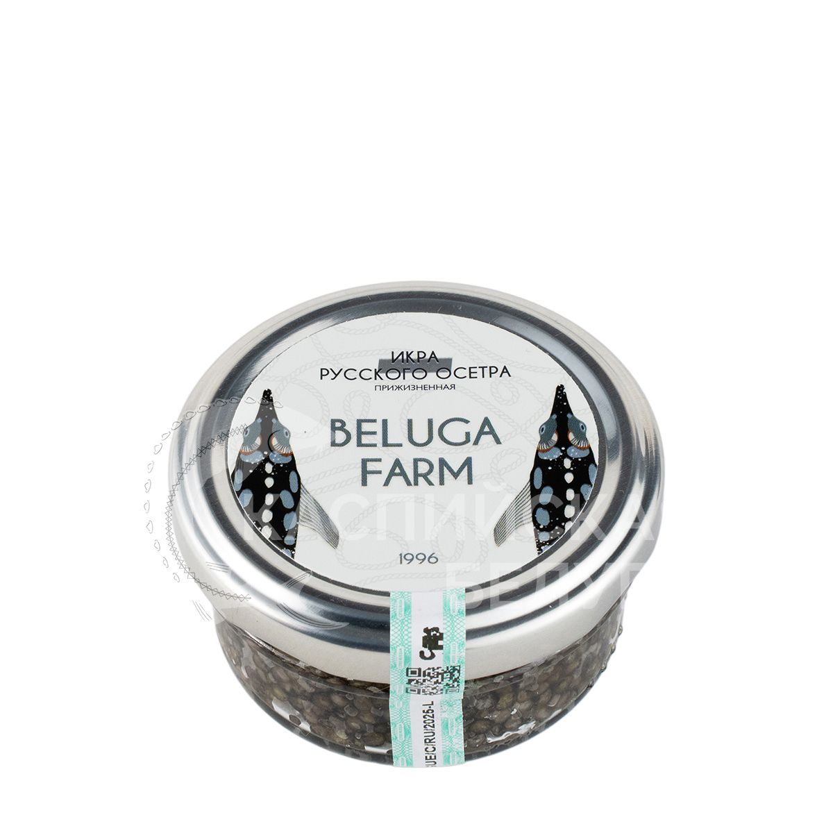 Чёрная икра русского осетра "Beluga farm" Прижизненная 50 гр