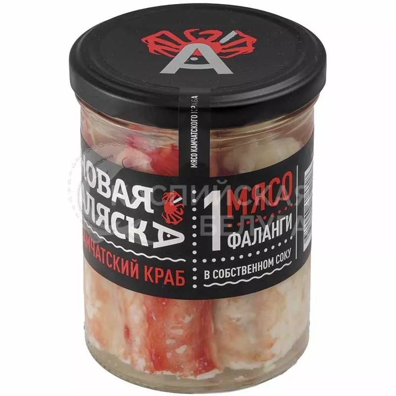 Мясо камчатского краба "Новая Аляска" Первая фаланга 430 гр